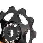 LinkMejor 11T MTB Road Bicycle Rear Derailleur Jockеy Wheel Aluminum Alloy CNC Bearing Pulley Bike Guide Roller Idler 4mm 5mm 6mm