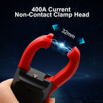 AV TOOLTOP X6 Digital Clamp Meter 400A High Precision AC/DC Current Measure with Live Wire Recognition NCV Induction Detection Dual VA Color Screen