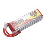 LinkMejor Power 22.2V 2600mAh 100C 6S LiPo Battery T Plug for RC Car