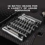 128 in 1 Precision Screwdriver Set CR-V Steel Magnetic Driver Kit Flexible Shaft for Electronics Computers Gaming Consoles Portable Repair Tool Set
