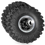 4PCS Upgraded 1.9 Inches Tires Aluminum Alloy Wheel Rims for 1/10 Axial SCX10 III Yikong YK4107 RGT Rock Crawler Climbing Truck RC Cars Vehicles Models Spare Parts R226
