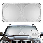 LinkMejor Car Windshield Sun Shades Cover Silver-Coated Polyester