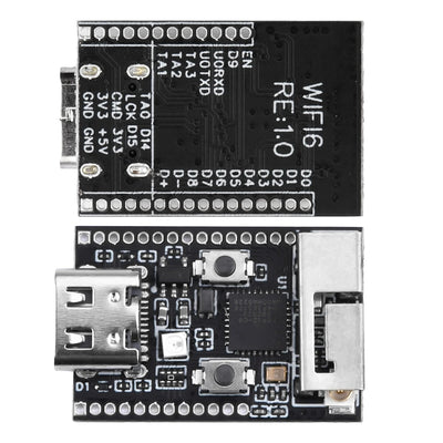 Micro Python RGB LED 4MB Flash Wifi6 ESP32-C6 Development Board Low Power RISC-V 32-Bit ESP32-C6 N4 BT Wifi Module with Crystal Oscillator