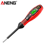 LinkMejor B19 Voltage Tester Pen Non Contact AC Voltage Detection 30-1000V Digital Display Multi Functional Insulated Handle Screwdriver Electrical Diagnostic Tool