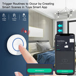 Tuya Zigbee3.0 Smart Button Scene Switch Intelligent Linkage Wireless Push Switch Remote On/Off Key Controller for Smart Life Automation