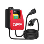 Safety Power Switch 220V 16A Large Paddle On Off Switch Emergency Stop Zero Voltage Switch Compatible with Router Tables Table Saws Drills Milling Machines Plug and Play Design