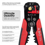 5-in-1 Multifunctional Wire Stripper Automatic Scissors Press Plier Electrician Crimping Pliers Disassembling Tools Accessoires for Electrical Maintenance and Repair