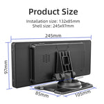 Portable Car MP5 Player Wireless CarPlay Android Auto 10.26 Inch HD IPS Display Bluetooth WiFi Rear View Support Easy Installation USB Connectivity