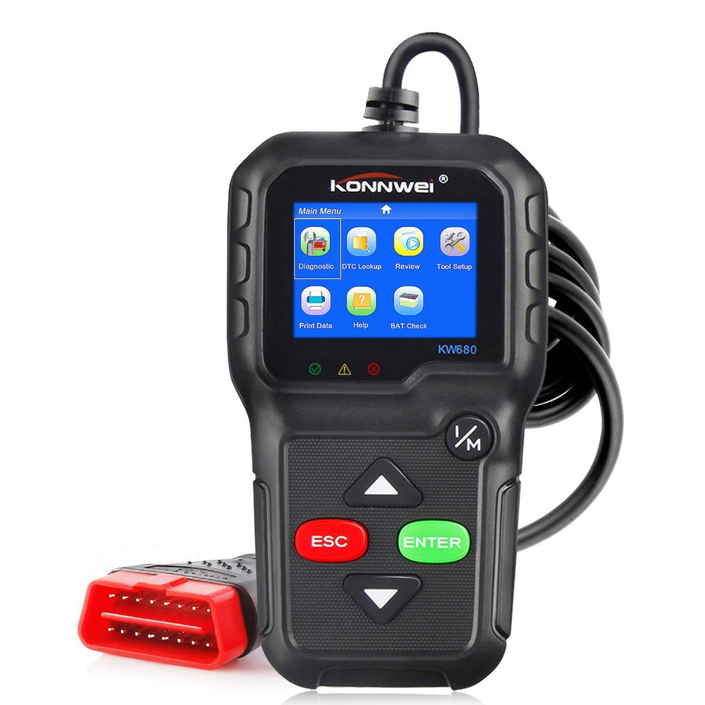 LinkMejor KW680 OBD2 Code Reader Universal Car Diagnostic Scanner Tool Full OBDII EOBD Function
