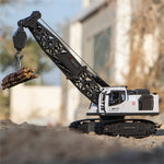 4DRC E4 RTR 2.4G 12CH RC Crane Car Spray LED Light Engineering Truck 720°Rotation Remote Control Vehicles Models Kids Toy