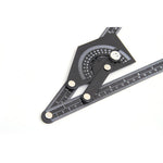 Woodworking Angle Ruler Universal Protractor 0-180 Degrees Aluminum Alloy Precision ±0.3 230x500mm Measuring Tool