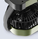 LinkMejor 5V 12V 24V Dual Head Car Fan 2 Speed Adjustment 360° Rotatable Low Noise USB Lighter Universal Vehicle Cooling Fan