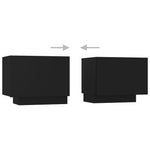 TV Cabinet Black 39.4"x14"x16" Chipboard
