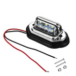 Rear Tail LED License Number Plate Light with Fittings For 10-30V Truck Lorry Van Caravan