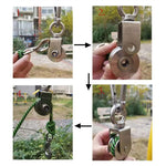304 Stainless Steel Swivel Pulley Duplex Bearing Ultra Silent Detachable Rotation Heavy Duty Traction Wheel 280kg Load Capacity 360 Degree for Indoor Outdoor Rope Tool