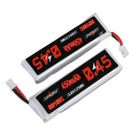 5Pcs LinkMejor 3.8V 450mAh 80C/160C 1S Lipo Battery PH2.0 Plug for Happymodel Crux3 EMAX EZ Tinyhawk II 75mm Tiny7 Happymodel Snapper7