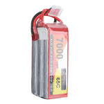 LinkMejor Power 22.2V 7000mAh 65C 6S LiPo Battery T Plug for RC Car