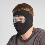 LinkMejor Fall Winter Warm Cycling Full Face Mask Windproof Anti-dust Breathable Skiing Masks Shield Face Cover With HD Anti-fog Goggles for Men Women