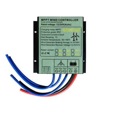LinkMejor Wind Turbine Generator MPPT Controller 10A 12V 24V 48V Water Proof MPPT Rectifier Brake Charging Controllers