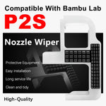 Brush P2S Silicone Nozzle Wiper for Bambu-Lab P2s Nozzle Cleaning Kit Silicone Brushes for Bambulab P2S Hotend High Flow Nozzle