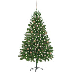 Artificial Christmas Tree,Xmas Pine Tree with 300 LEDs,Easy Assembly Christmas Tree with Metal Stand and 1100 Branch for Home,Office,Party,Holiday Indoor Outdoor Decoration