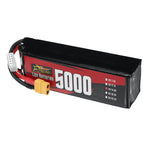 LinkMejor 4S 14.8V 5000mAh 100C 74Wh LiPo Battery XT60 Plug for RC Car FPV Racing Drone