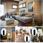 3-in-1 Wireless Hygrometer with Dual Sensors Indoor Outdoor Temperature Humidity Gauge 433Mhz 100m Range USB Charging 2000mAh Battery Max Min Memory Adjustable Brightness