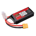 LinkMejor 2S 7.4V 1500mAh 120C 11.1Wh LiPo Battery XT60 Plug for RC Drone