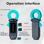 WinAPEX 268C Leakge Current Tester Clamp Meter AC 60mA-100A 0.01mA Resolution High Precision Leakage Type-C Rechargeable Digital Multimeter Electrical Tester Backlit LCD Display