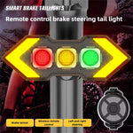 LinkMejor Wireless Remote Control Left Right Turn Signals Bicycle Taillight Intelligent Brake Sensing Safety Warning Cycling Light Type-C Charging Bike Rear Lights for MTB Night Riding