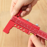 Precision Sliding Edge Ruler Woodworking Scriber Marking Line Adjustable T-Square Framing Ruler Depth Gauge Aluminum