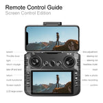LinkMejor D26 WiFi FPV with 4.3inch LCD Screen Controller HD Dual Camera Electrically Adjustable Optical Flow Hover Full Coverage Circle Protection 2.4G 4CH 6-Axis Remote Control Toys RC Drone Quadcopter RTF