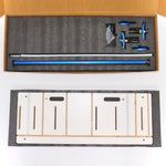 LinkMejor Taper Cutting Jig Adjustable Limit Device Adjustable Distance Fixture Aluminum Miter Strip Sled Base
