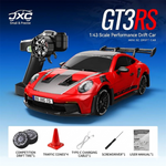 LinkMejor PO4302 RTR 1/43 2.4G 4WD Drift RC Car with Gyro Full Proportional Remote Control Mini Race LED Light High-Speed Motor On-Road Racing Vehicle Model Boys Gifts Toys