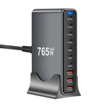 [GaN Tech] Bakeey YMX-765W 765W 10-Port USB PD Charger 3USB-A+7USB-C PD QC Fast Charging Desktop Charging Station EU Plug US Plug for iPhone 16 16 Pro 15 Pro Max 14 13 12 for Xiaomi 15Pro for Huawei Pura X