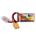 LinkMejor Power 11.1V 1000mAh 35C 3S LiPo Battery XT60 Plug for RC Drone