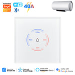 40A Tuya WiFi Smart Boiler Switch Touch Timer Control Alexa Google Assistant SmartThings Compatible Countdown Function