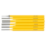 6PCS Roll Pin Punch Set Fast Pin Removal Drive Pins In or Out 1/8 3/16 1/4 5/16 5/32 1/16 Inch for Hunting Woodworking Pistol