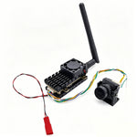 LinkMejor 5.8GHz 48CH 3W Adjustable Power VTX FPV Transmitter with MINI B19 1500TVL FPV Camera 2.1mm Lens for FPV Racing Drones