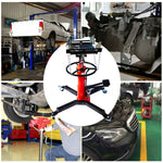 [USA Direct] 2 Stage Load 1600LBS/0.75T Transmission Jack Truck Jack 360° Swivel Wheels With 2 Spring Brakes