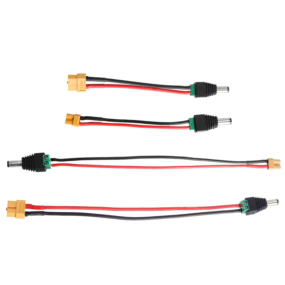 LinkMejor DC 5.5mm*2.5mm Female to Amass XT30/XT60 Female Connector Plug Cable for LinkMejor 6 in 1 PRO/ToolkitRC Charger