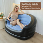 Xmund Double People Inflatable Couch Outdoor Air Sofa Blow Up Couches Lazy Sofa for Camping