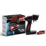 Turbo Racing C76 RTR 1/76 2.4G RWD Mini Drift RC Car Sports TC06 Chassis New Upgrade Motor THR-Curve Shocking Adjustable Wheelbase Micro LED Lights Full Proportional Vehicles Model Toys