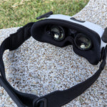 FPV Goggles Replacement Soft Eye Mask, 12g Ultralight, Dual-Layer Foam & Lycr, Sweat-Wicking, Black/Grey, Precision Fit Light Blocking Face Pad for Antigravity A1