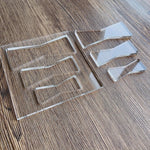 Butterflies Router Template Set Transparent Acrylic Butterflies Template Multiple Sizes Thick Clear Router Template for Precise Woodworking and Crafting