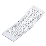 Two-Fold bluetooth Keyboard Magnetic Closure Portable Mini bluetooth Keyboard Rechargeable for Office Keyboard Laptop