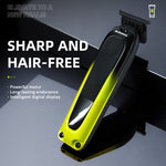LinkMejor MS-5083 Digital Hair Clipper 5W 7000RPM 1800mAh USB Rechargeable LED Display Precision Blades Mens Beard Trimmer Home Salon Kit
