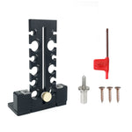 Woodworking Adjustable Dowel Maker Jig 7mm-18mm Carbide Blade Double-edged Cutting Aluminum Alloy Electric Drill Milling Tool