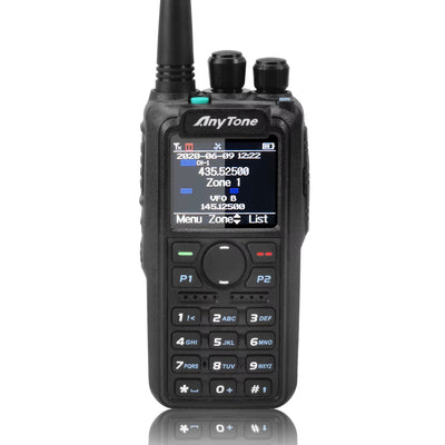 Anytone AT-D878UVII Plus Walkie Talkie Digital DMR Dual Band AES256 Encryption Bluetooth PTT GPS APRS USB-C Charge Two Way Radio