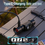 LinkMejor HP440 Aluminum Alloy Headlamp Strong Light Long Range High Light Waterproof Rechargeable Long Life Headlamp Camping Headlight